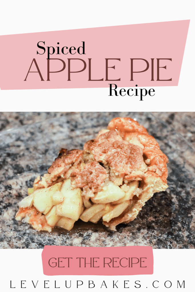 spiced apple pie Pinterest pin image