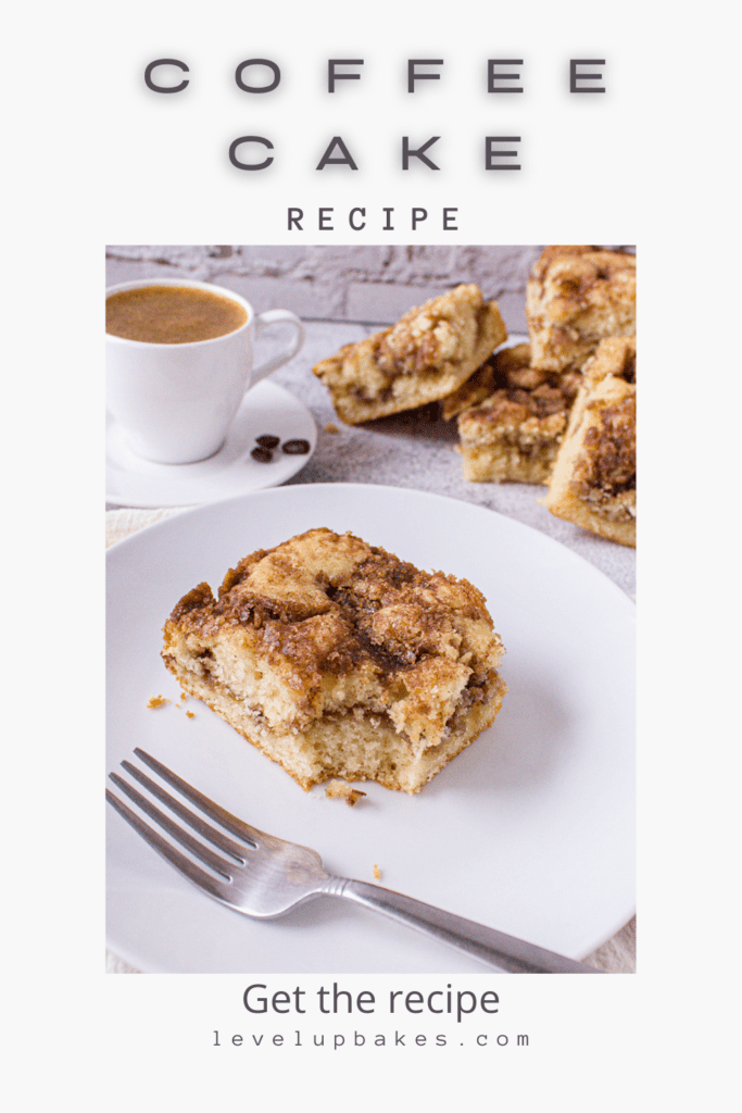 Pinterest Pin for coffee cake