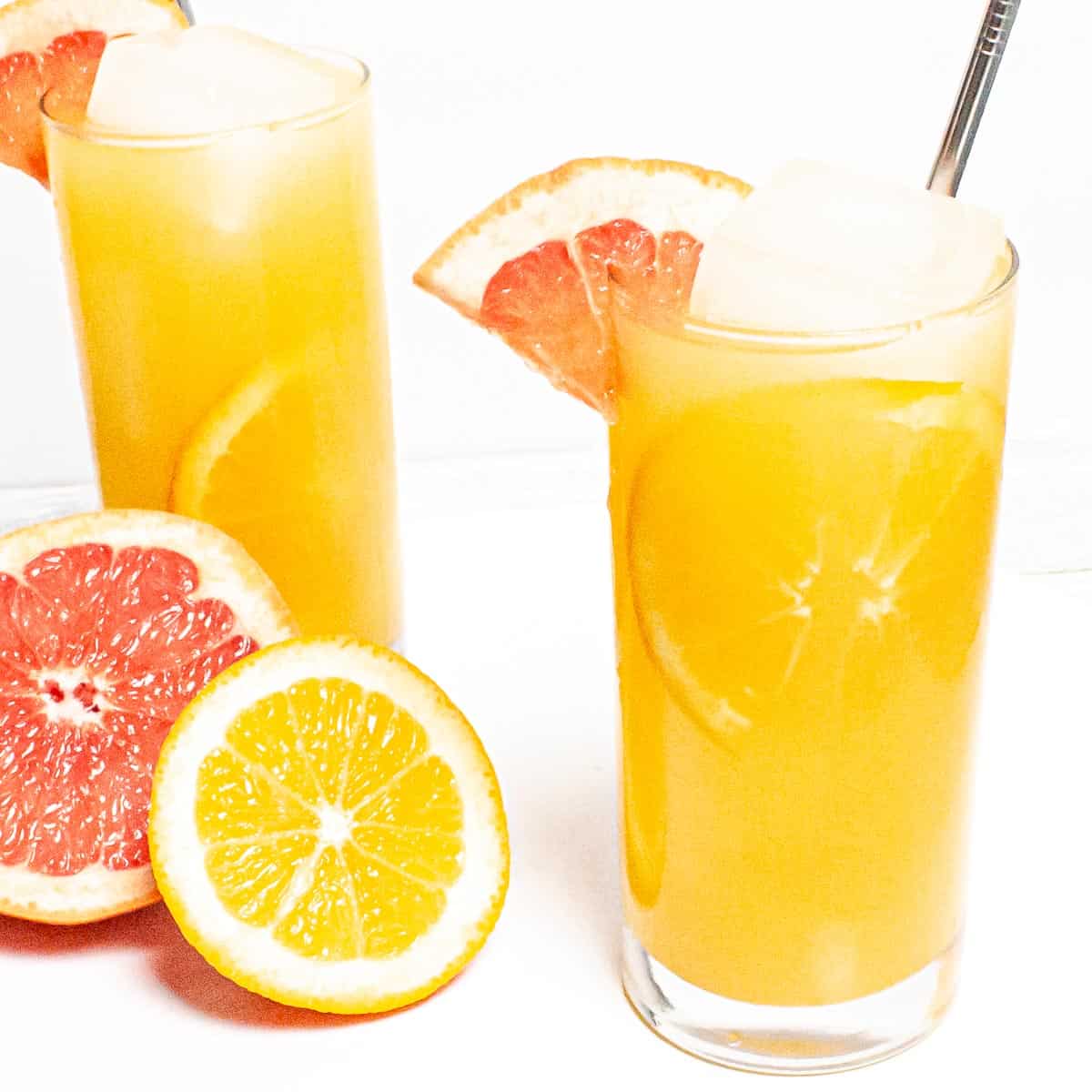 Orange, Grapefruit, and Ginger Ale Mocktail