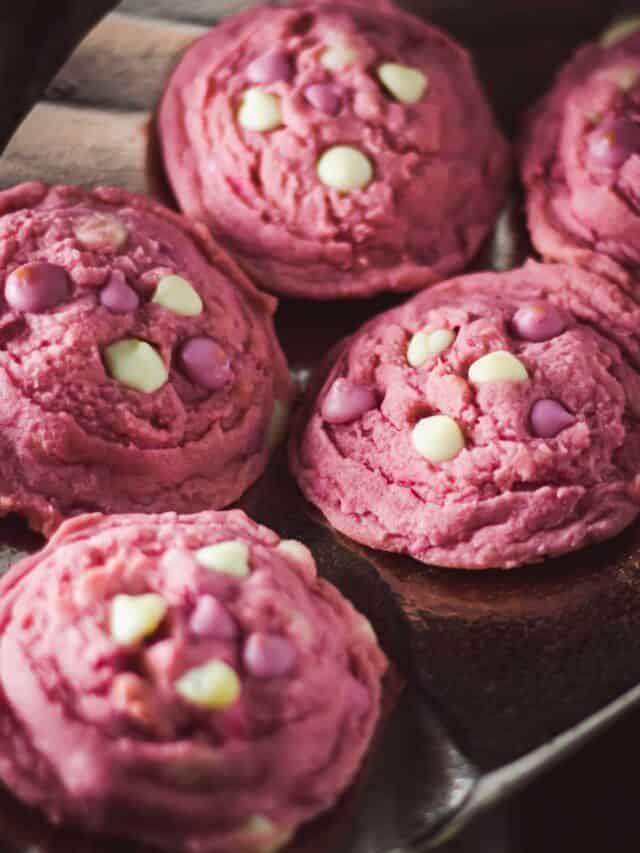 Pink Sugar Drop Cookies